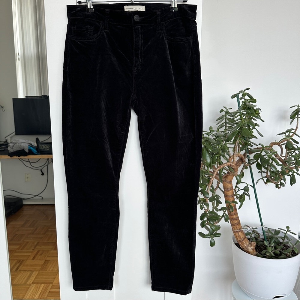 Current/Elliott THE STILETTO SKINNY VELVET PANT
